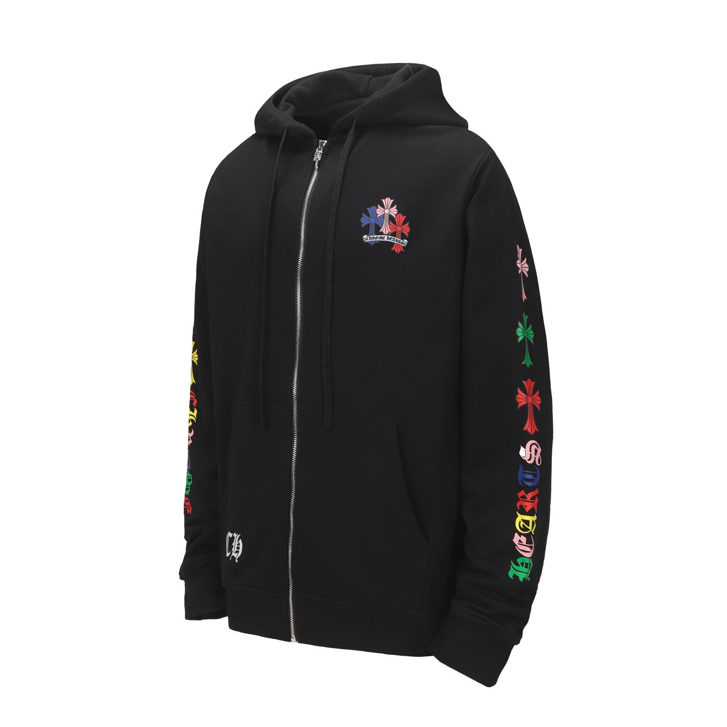 Moletom Chrome Hearts Multi Color Cross - Preta