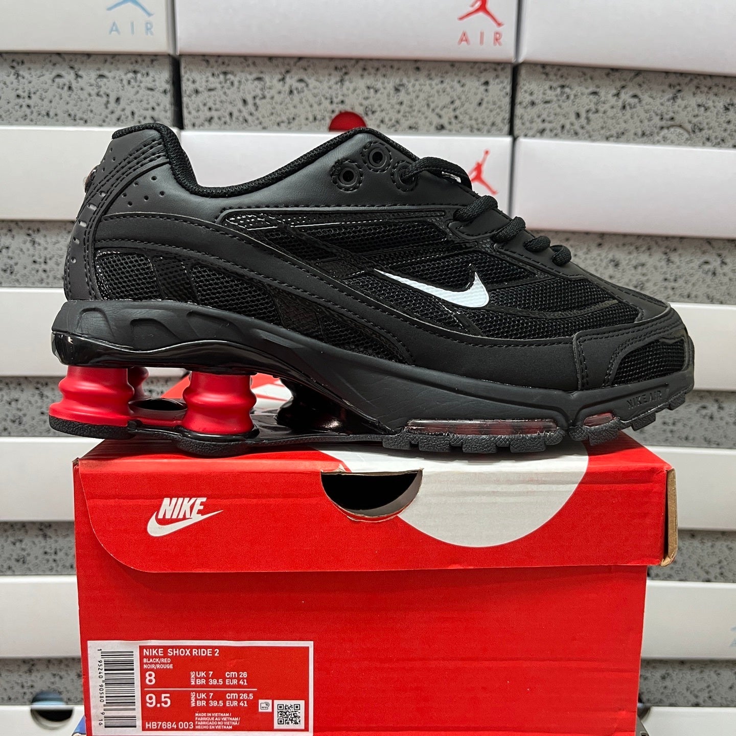 Nike Shox Ride 2 Preto/Vermelho