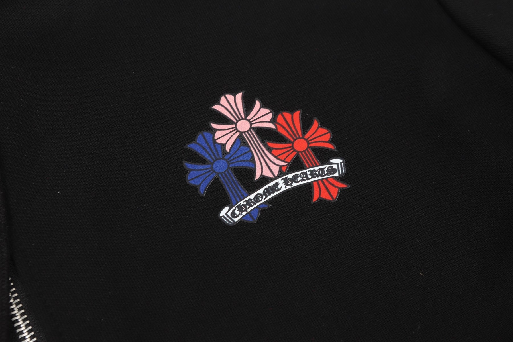 Moletom Chrome Hearts Multi Color Cross - Preta