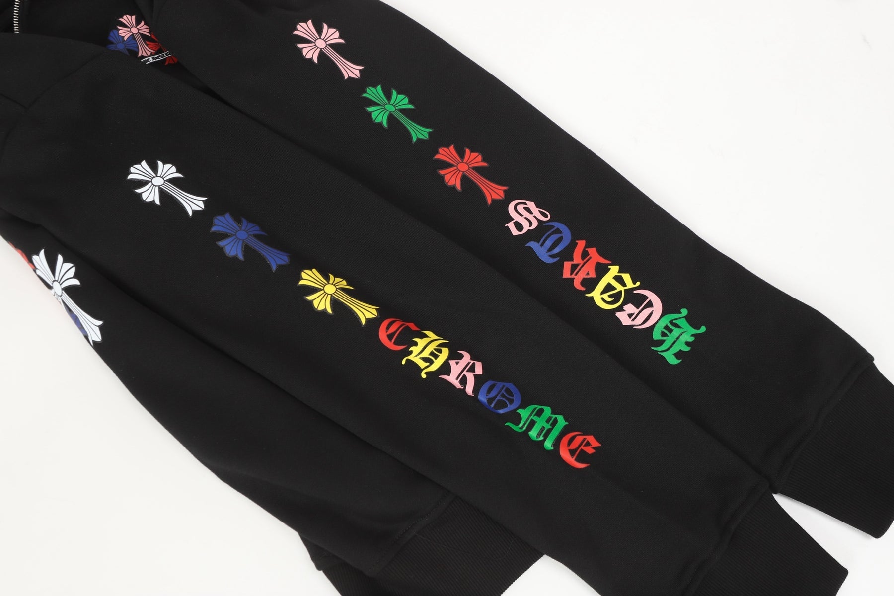 Moletom Chrome Hearts Multi Color Cross - Preta