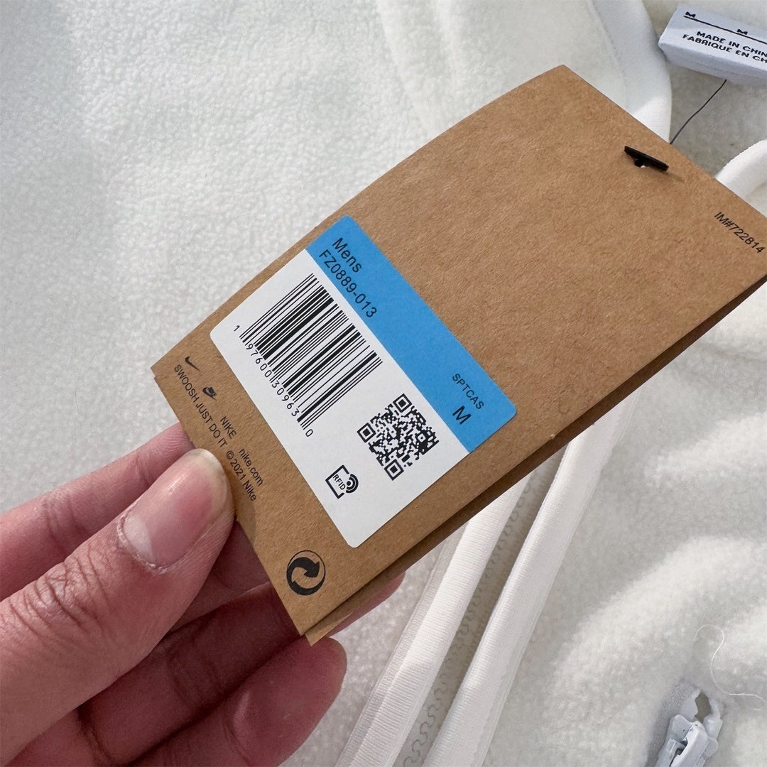 Jaqueta Nike Sportswear Club Fleece - Branca