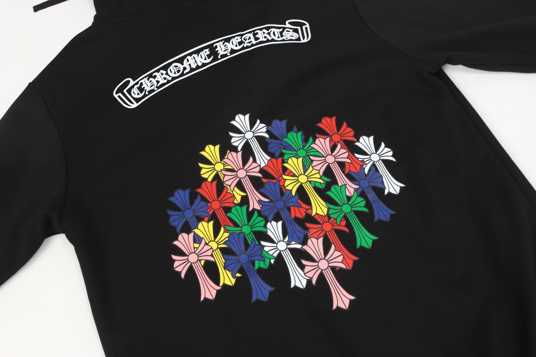 Moletom Chrome Hearts Multi Color Cross - Preta