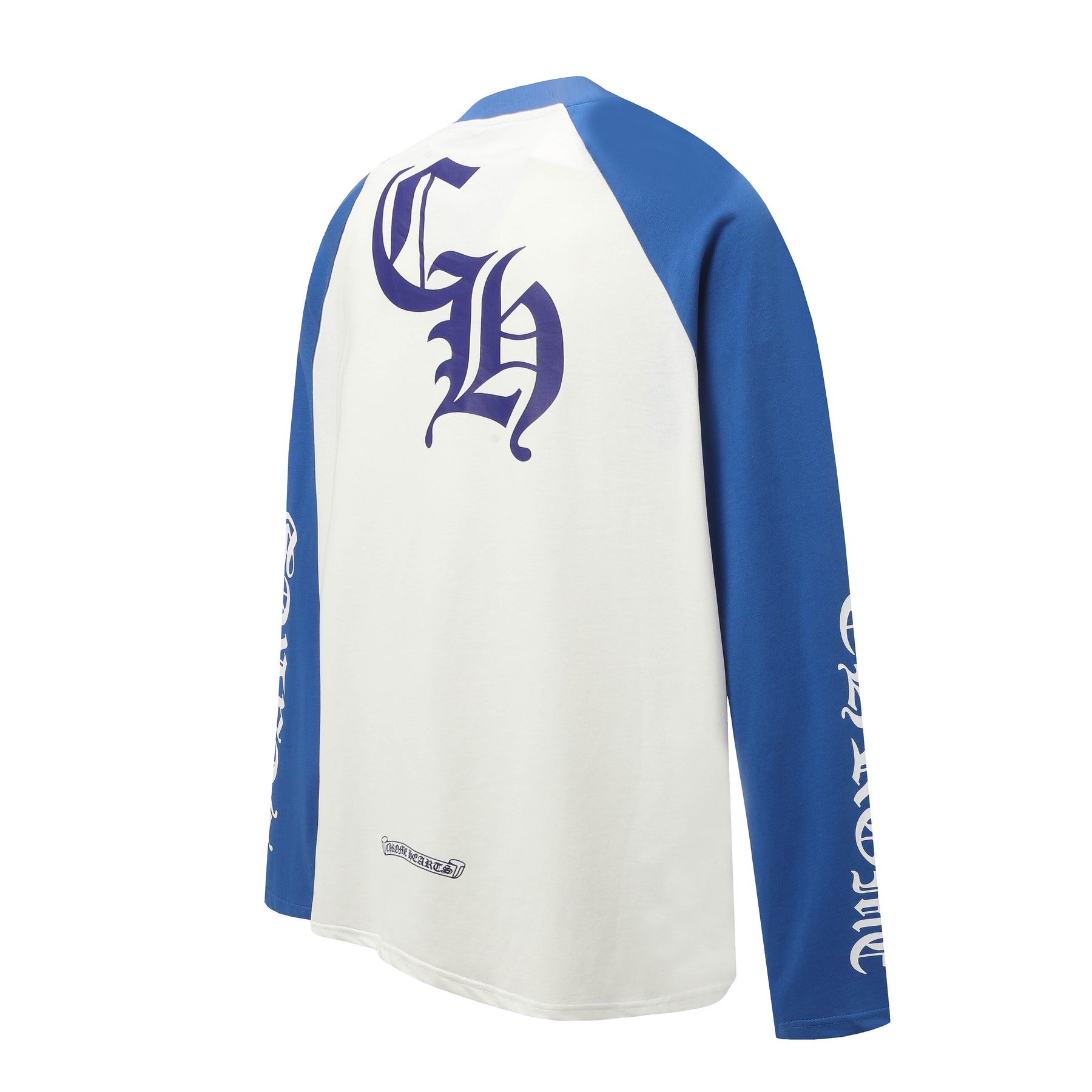 Camisa Manga Longa Chrome Hearts Azul E Branca