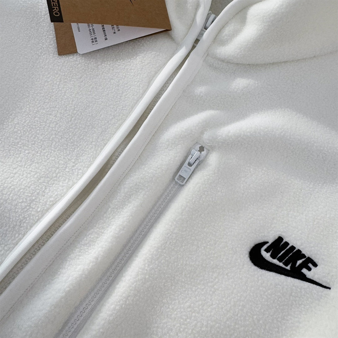 Jaqueta Nike Sportswear Club Fleece - Branca
