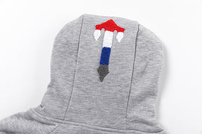 Conjunto TrapStar Chenille Decoded 2.0 - Cinza/Vermelho