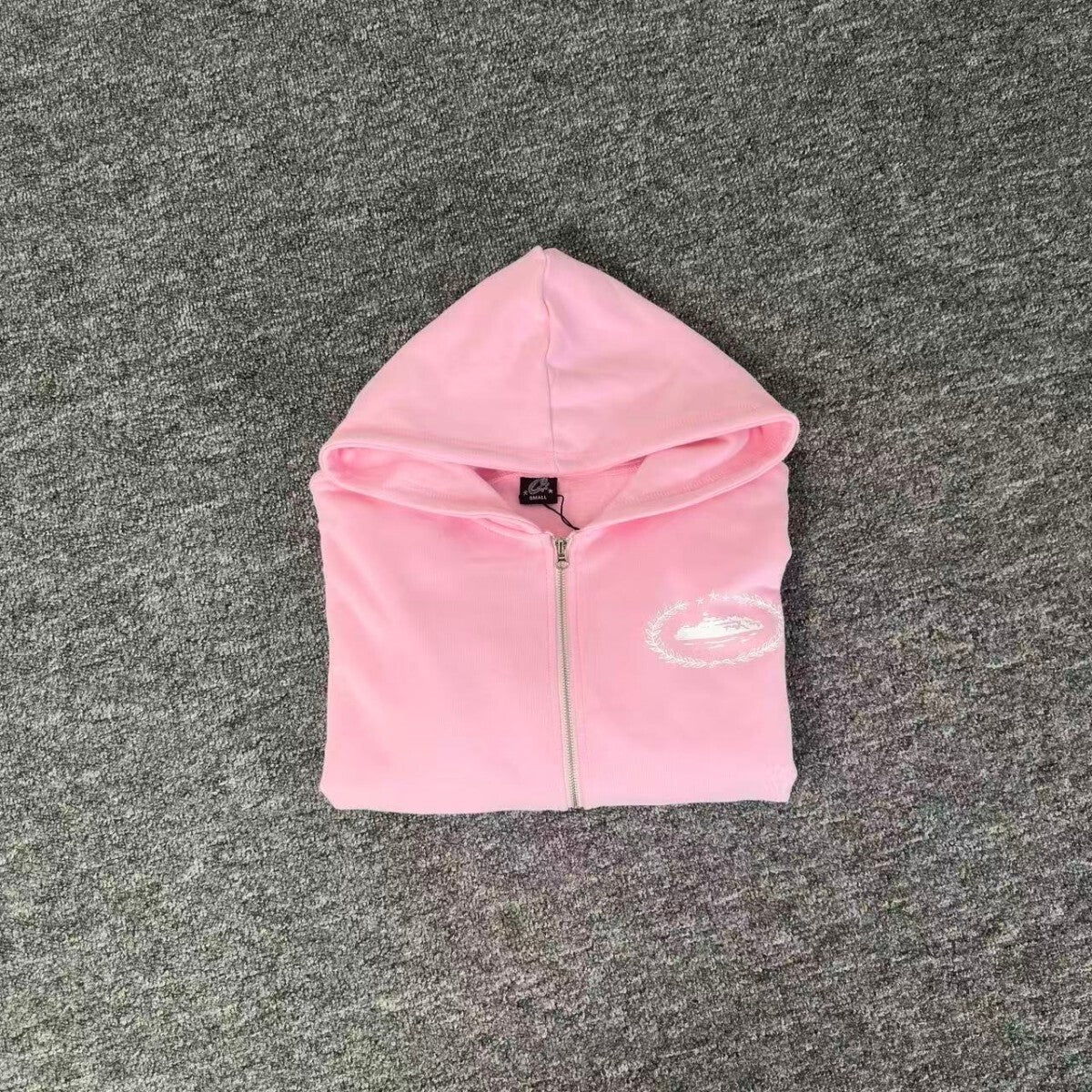 Corteiz Superior Royale Zip Hoodie Pink