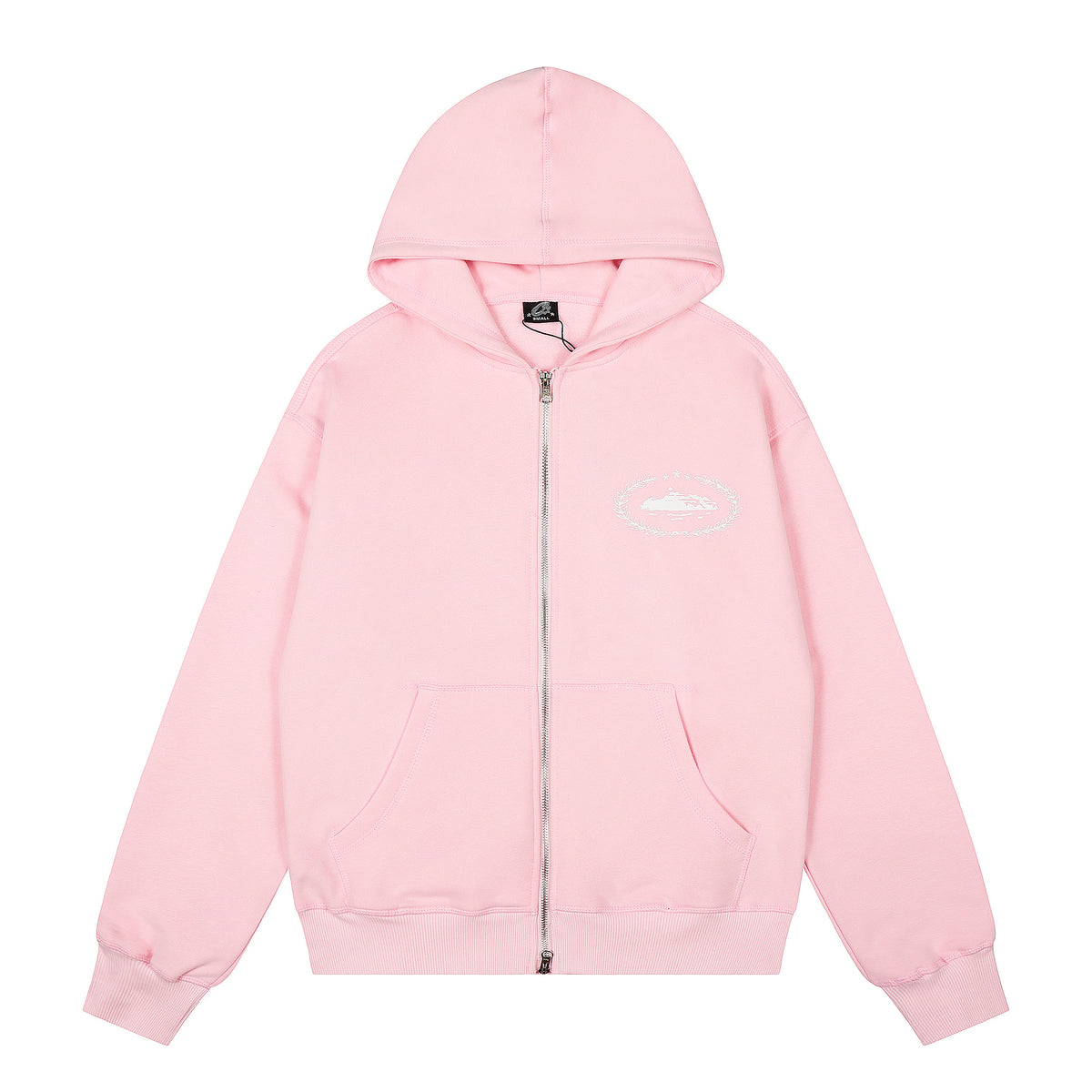 Corteiz Superior Royale Zip Hoodie Pink
