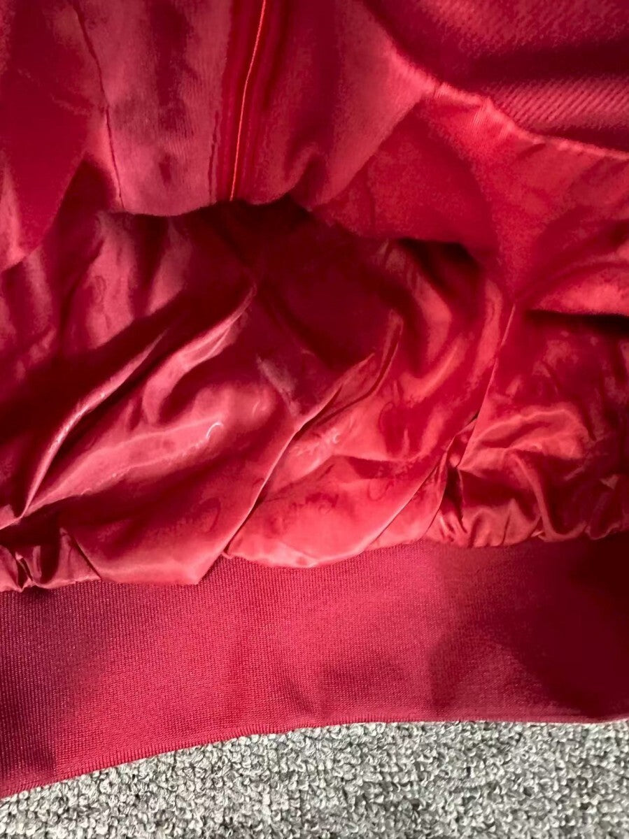 Jaqueta Corteiz VVS Uptown Velour Track Vermelha