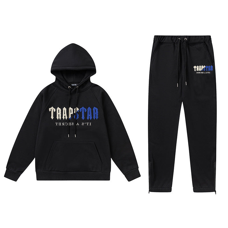 Conjunto TrapStar Chenille Decoded - Preto/Azul