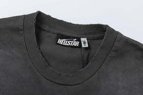 Camiseta Hellstar - Cinza/Vermelho