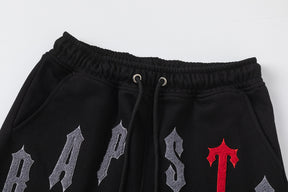 Conjunto C/S Trapstar Arch Chenille Decoded 2.0 - Preto/Vermelho