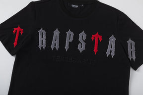 Conjunto C/S Trapstar Arch Chenille Decoded 2.0 - Preto/Vermelho