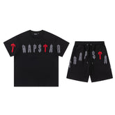 Conjunto C/S Trapstar Arch Chenille Decoded 2.0 - Preto/Vermelho