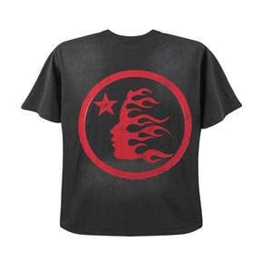 Camiseta Hellstar - Cinza/Vermelho