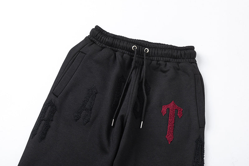 Conjunto TrapStar Chenille Decoded - Preto/Vermelho