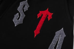Conjunto C/S Trapstar Arch Chenille Decoded 2.0 - Preto/Vermelho