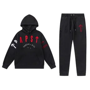 Conjunto TrapStar Chenille Decoded - Preto/Vermelho
