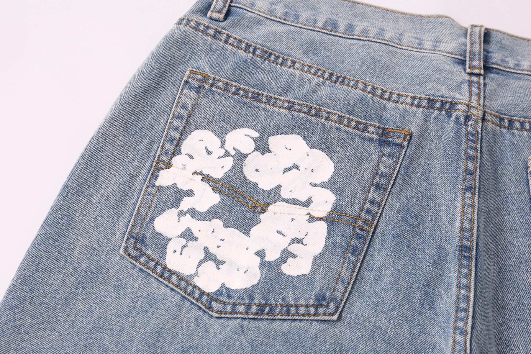 Denim Tears - Calça Jeans Clara