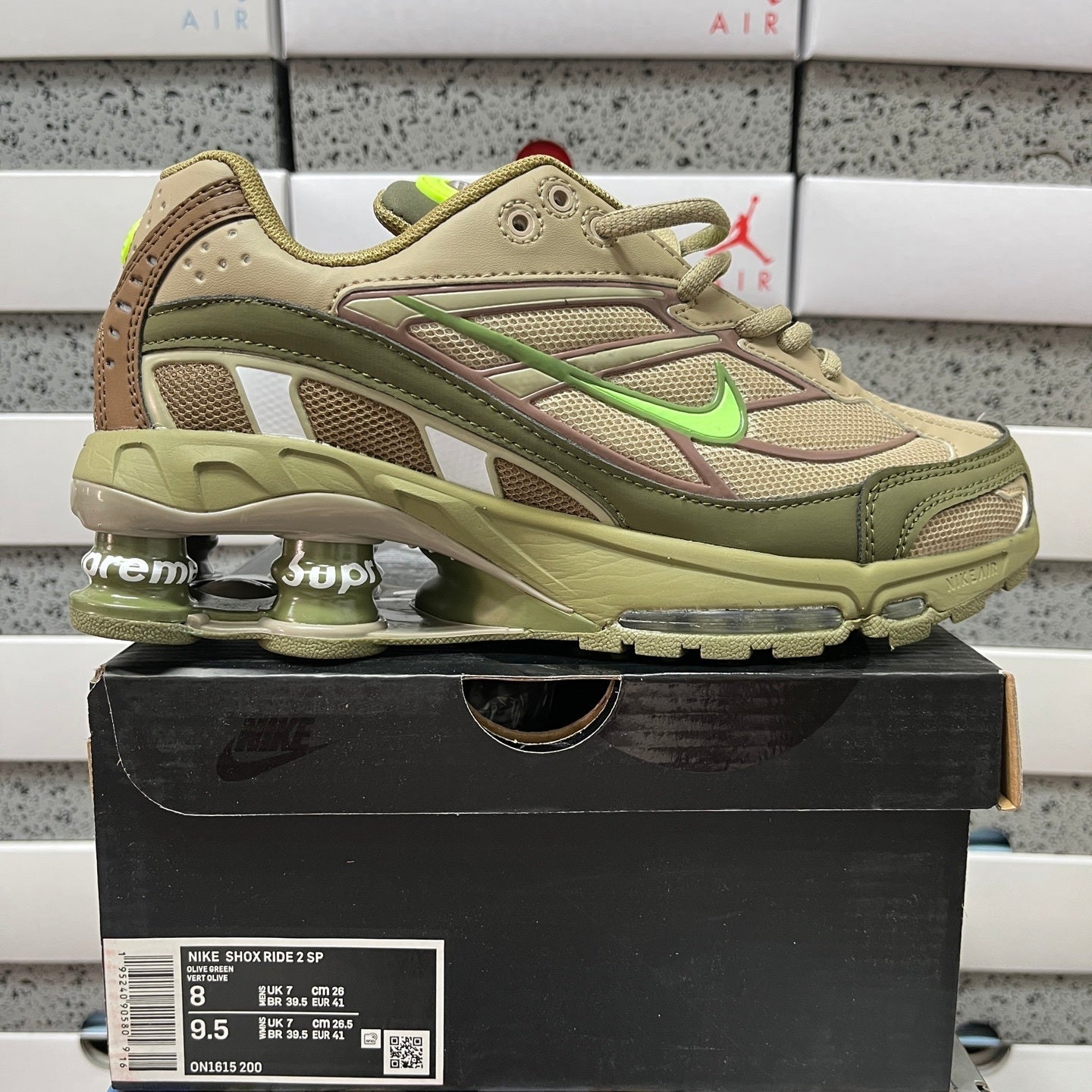 Supreme x Nike Shox Ride 2 Neutral Olive