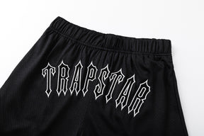 Shorts TrapStar Irongate Arch It's A Secret - Preto/Vermelho
