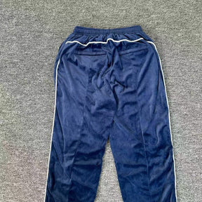 Calça Corteiz VVS Uptown Velour Track Navy