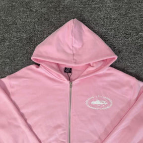 Corteiz Superior Royale Zip Hoodie Pink