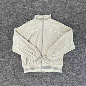 Jaqueta Corteiz VVS Uptown Velour Track Bege