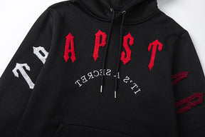 Conjunto TrapStar Chenille Decoded - Preto/Vermelho