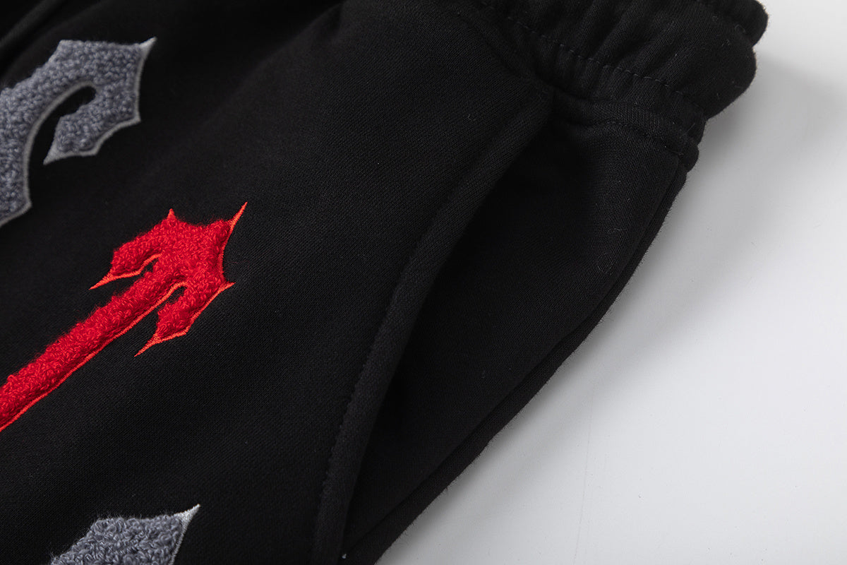 Conjunto C/S Trapstar Arch Chenille Decoded 2.0 - Preto/Vermelho