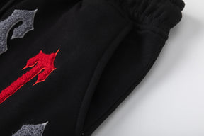 Conjunto C/S Trapstar Arch Chenille Decoded 2.0 - Preto/Vermelho