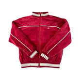Jaqueta Corteiz VVS Uptown Velour Track Vermelha