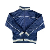 Jaqueta Corteiz VVS Uptown Velour Track Azul Marinho