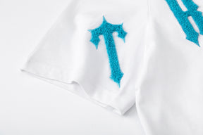 Conjunto C/S Trapstar Arch Chenille Decoded 2.0 - Branco/Cinza