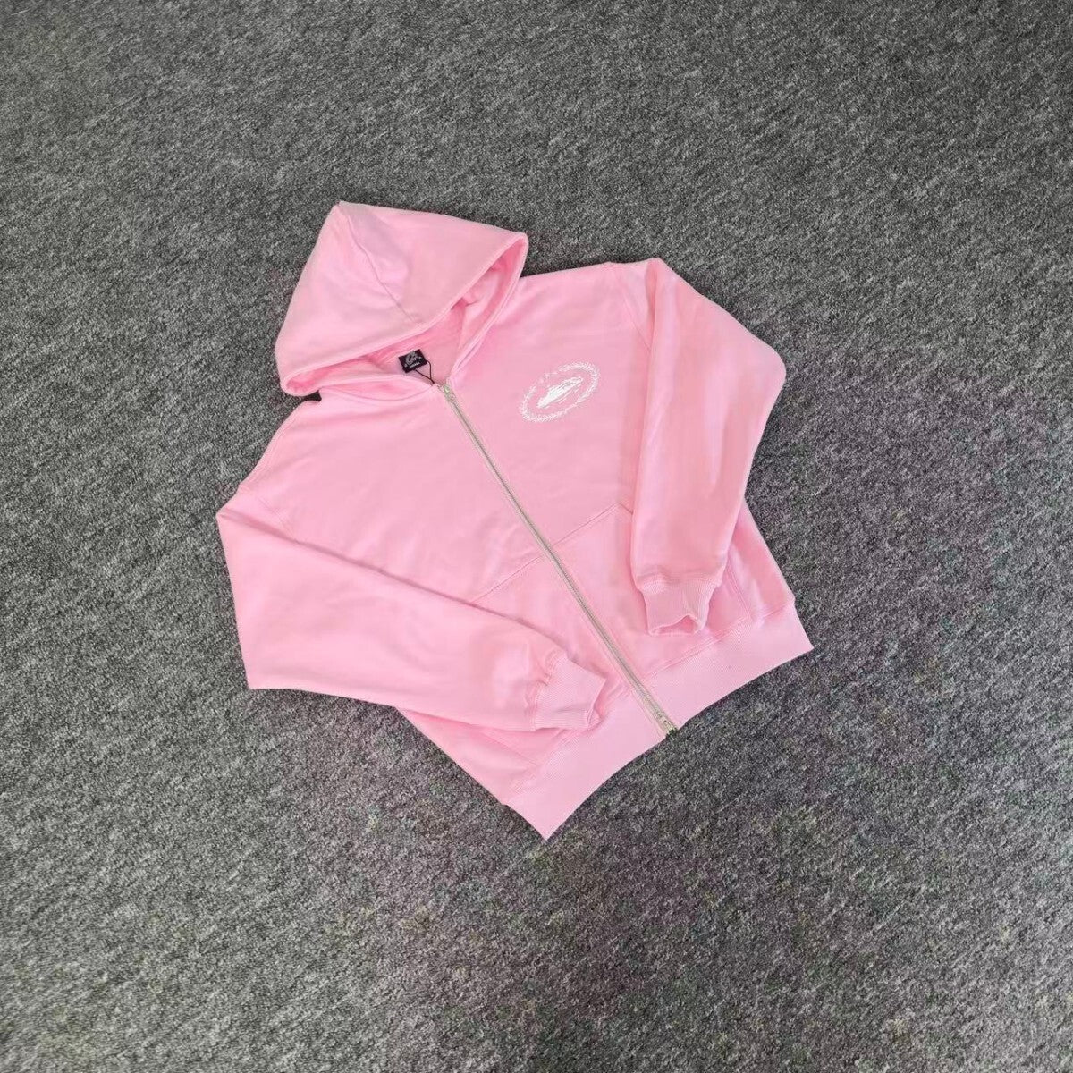 Corteiz Superior Royale Zip Hoodie Pink