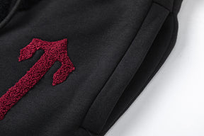 Conjunto TrapStar Chenille Decoded - Preto/Vermelho