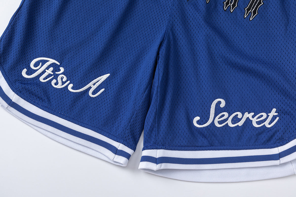 Shorts TrapStar Irongate Arch It's A Secret - Azul/Branco