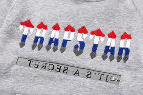 Conjunto TrapStar Chenille Decoded 2.0 - Cinza/Vermelho